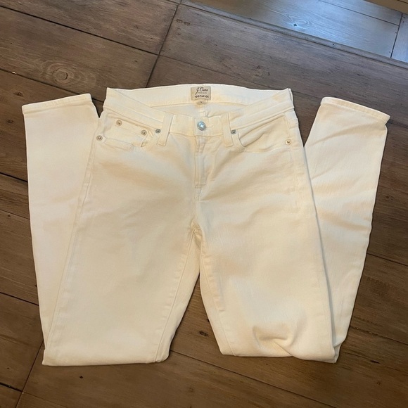 𝅺j Crew 8” Toothpick Skinny Jeans white - Picture 4 of 9